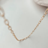 chain adjustable choker goldfill rose goldfill sterling silver delicate layered