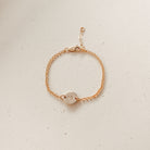 mini bracelet small pendant bracelet rose goldfill sterling silver goldfill symbol initial bracelet