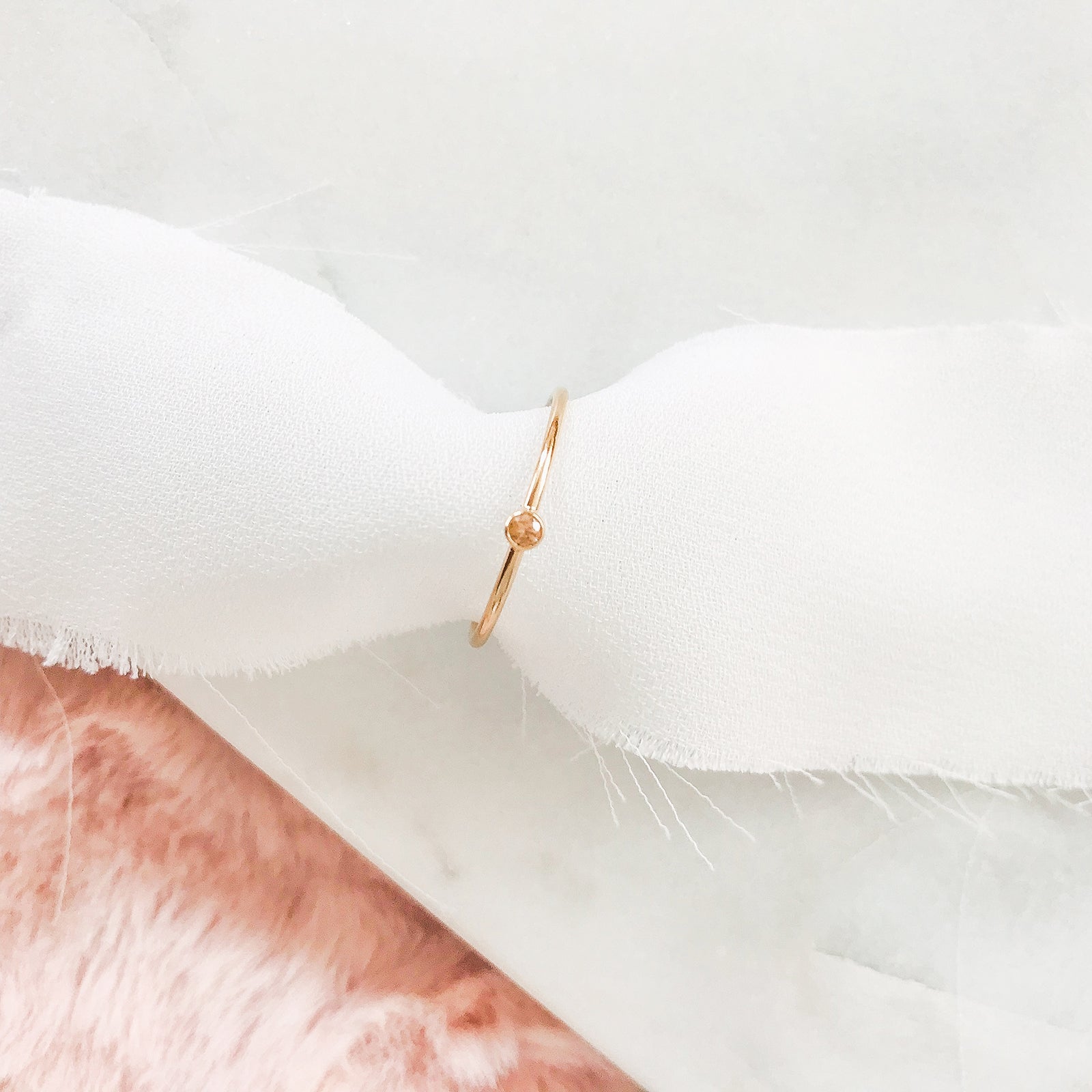 Personalised jewellery – handmade jewellery – KBN jewellery – dainty ring – birth month ring – birthstone ring – affordable ring – November  birthstone ring– ring – yellow stone ring – harmony and balance ring. 