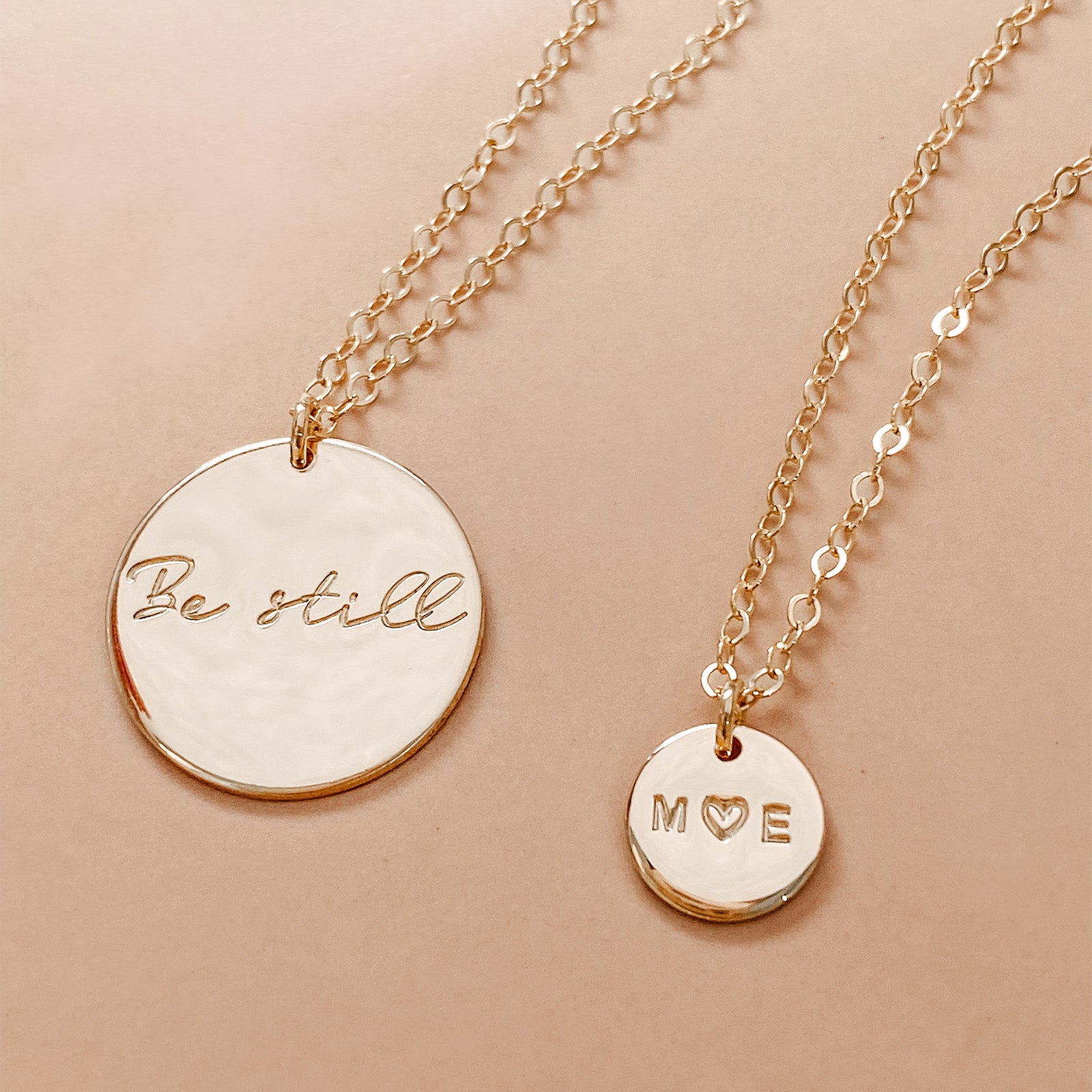 Personalised jewellery - KBN Jewellery - handmade jewellery – Personalised Jewellery gifts – Dainty jewellery – Australia made jewellery – small pendant necklace – intial necklace – couple necklace – you and me necklace 