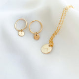 Florence Hoops • Tiny Pendant Earrings