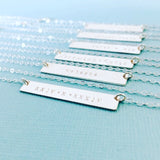 Mia • Long Bar Necklace