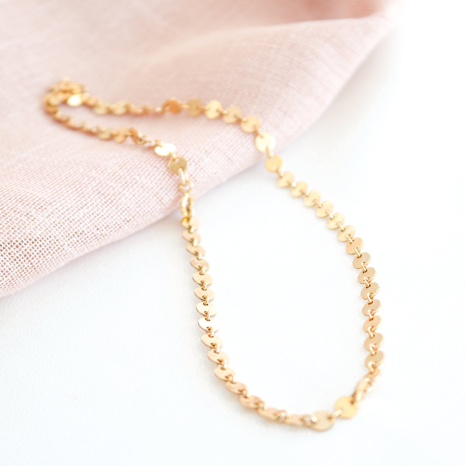 Personalised jewellery - KBN Jewellery - handmade jewellery – Personalised Jewellery gifts – Dainty jewellery- sparkly necklace – disc necklace – round chain necklace – stacking necklace – layering necklace 