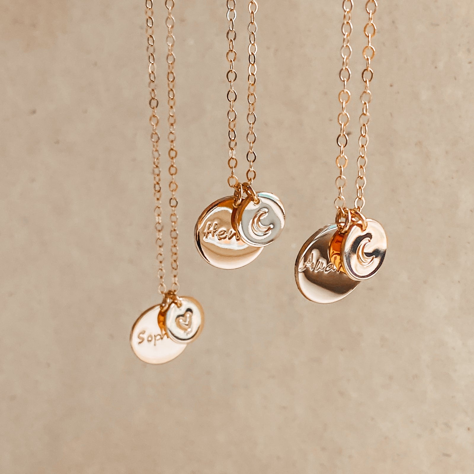 Personalised jewellery - KBN Jewellery - handmade jewellery – Personalised Jewellery gifts – Dainty jewellery- Dainty necklace - initial necklace – symbol necklace – name necklace – birth flower necklace symbol 