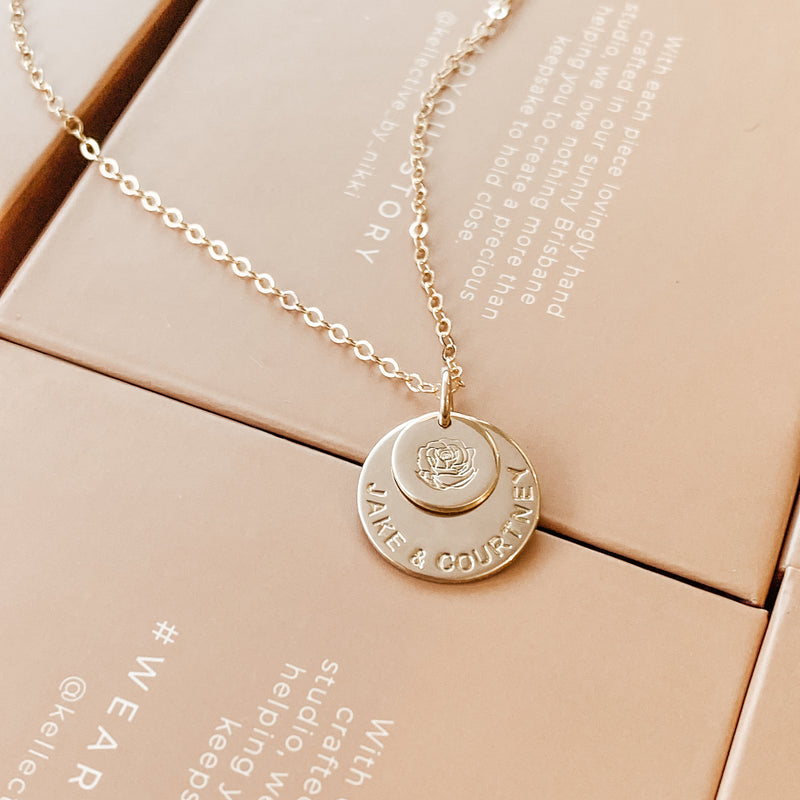 Soren • Large & Small Stacking Pendant Necklace