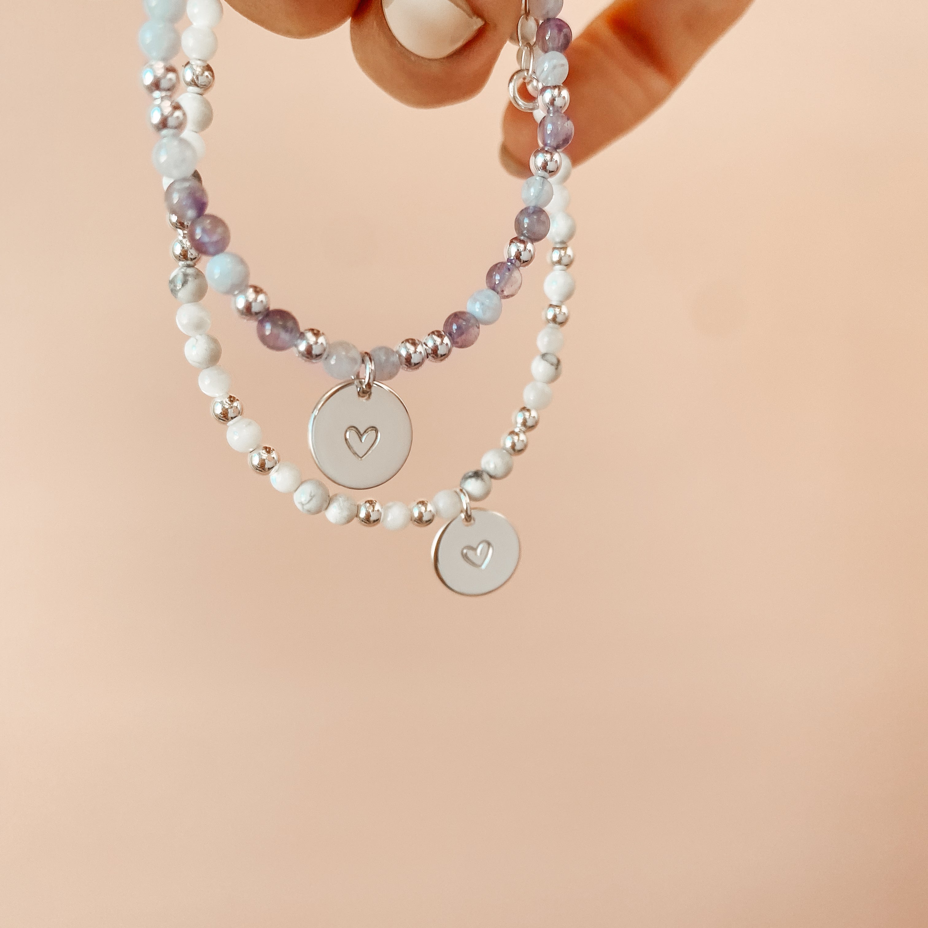 Personalised jewellery - KBN Jewellery - handmade jewellery – Personalised Jewellery gifts – Dainty jewellery – Australia made jewellery – beaded bracelet – pearl bracelet – hand made bracelet – howlite bracelet – initial bracelet – handmade crystal bracelet 