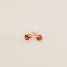 january birthstone studs garnet stone friendship trust symbol sterling silver goldfill