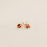 january birthstone studs garnet stone friendship trust symbol sterling silver goldfill