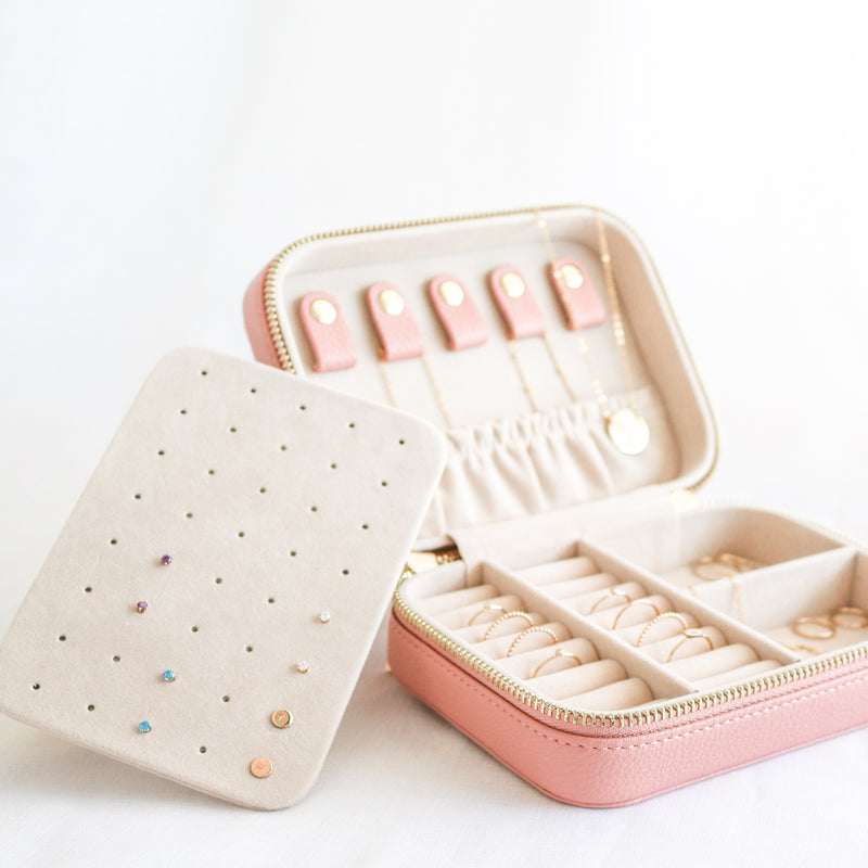 Jewellery Travel Case • Blush Pink