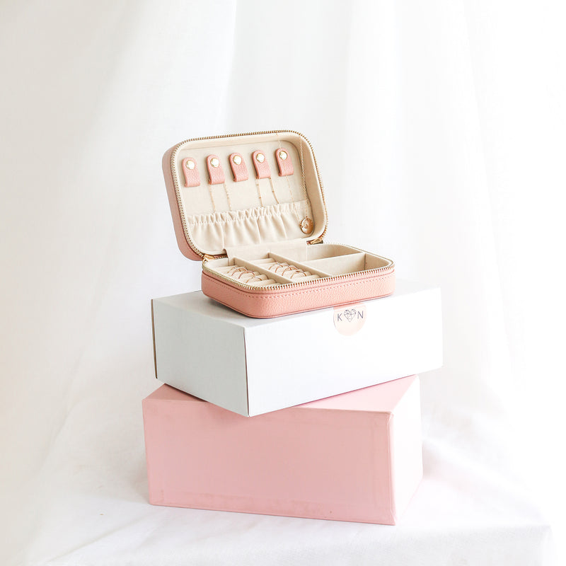 Jewellery Travel Case • Blush Pink