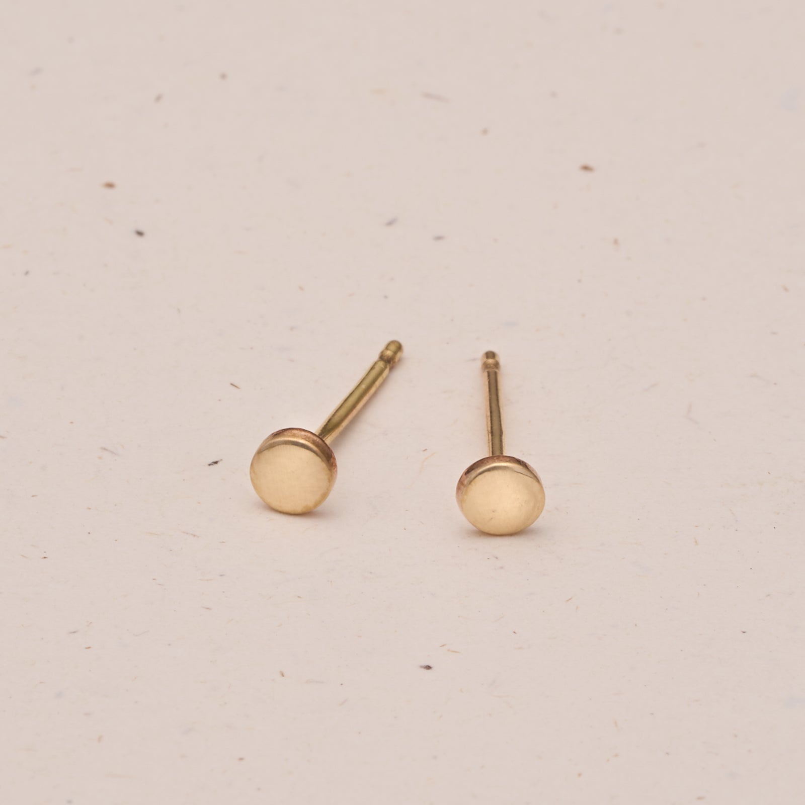 tiny circle studs goldfill sterling silver rose goldfill butterfly backs hypoallergenic sterling silver