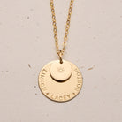 Saffron Extra Large stacked personalised Kellective by Nikki pendant