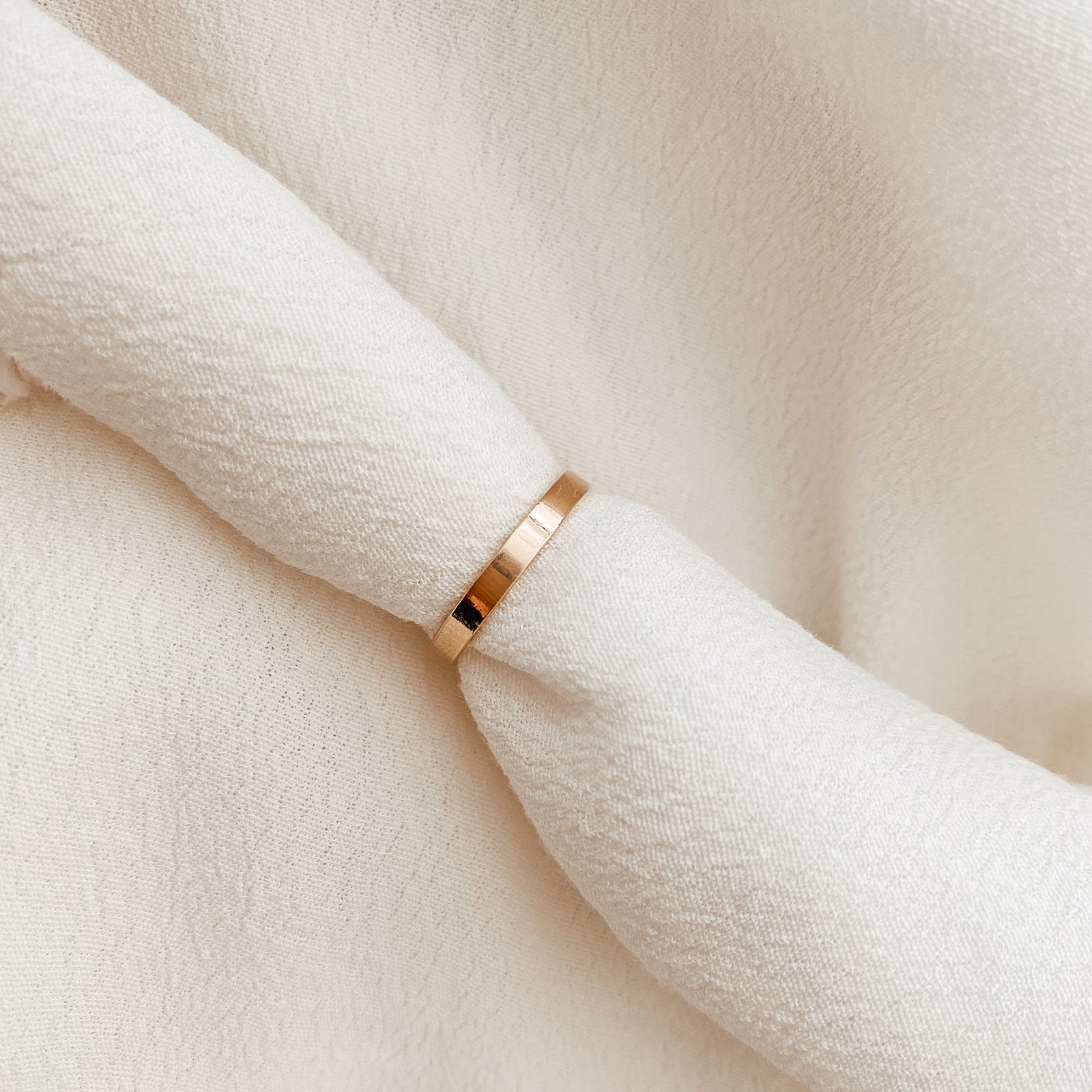 Personalised jewellery - KBN Jewellery - handmade jewellery – Personalised Jewellery gifts – Dainty jewellery –  plain band ring - wedding band - affordable wedding band - gold filled wedding band - thick stacking ring 