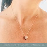 small medium pendant necklace dainty delicate sterling silver rose goldfill multiple pendant necklace name initial small symbol big and small pendant necklace 