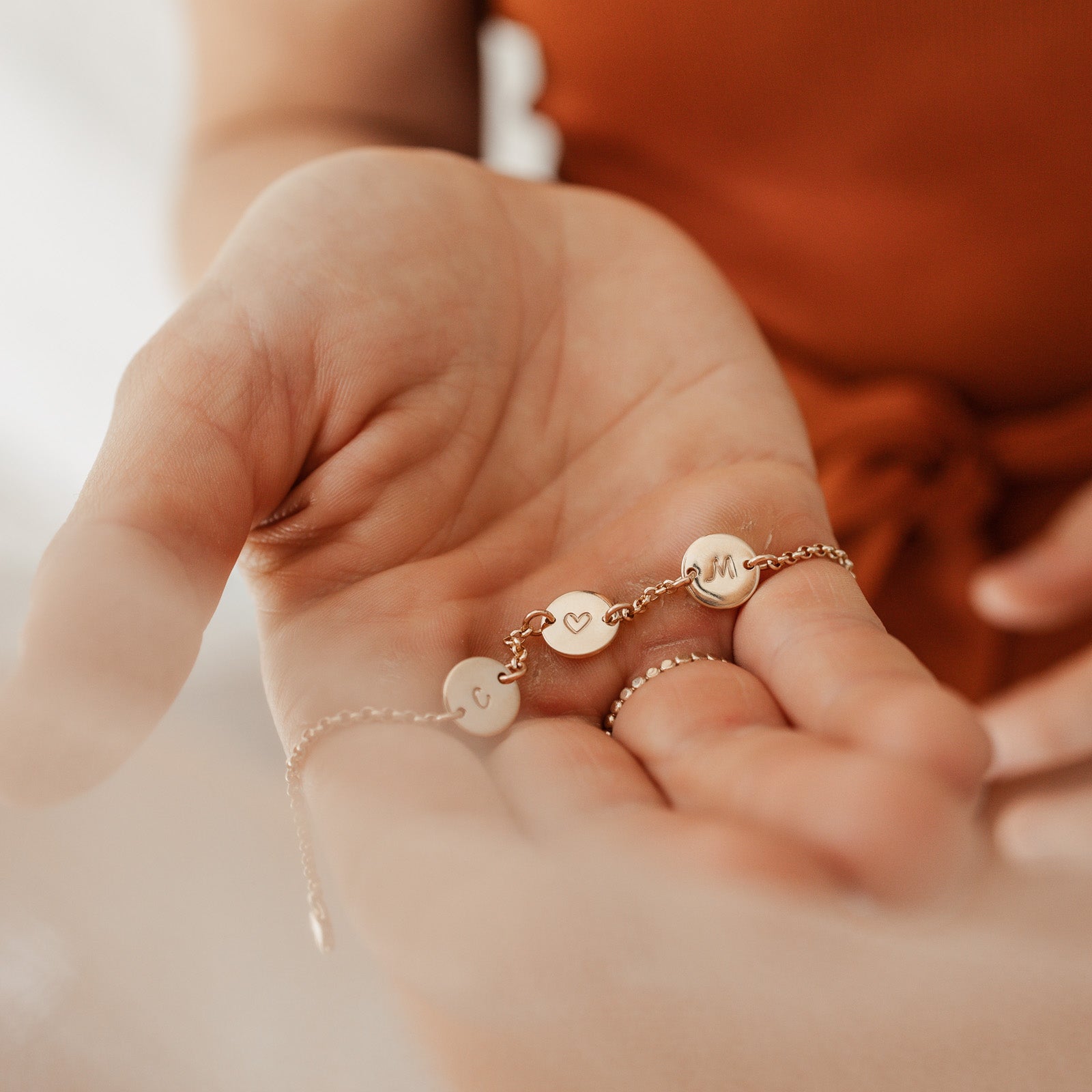 Personalised jewellery - KBN Jewellery - handmade jewellery – Personalised Jewellery gifts – Dainty jewellery- Dainty bracelet – symbol bracelet – initial bracelet – family initial bracelet 