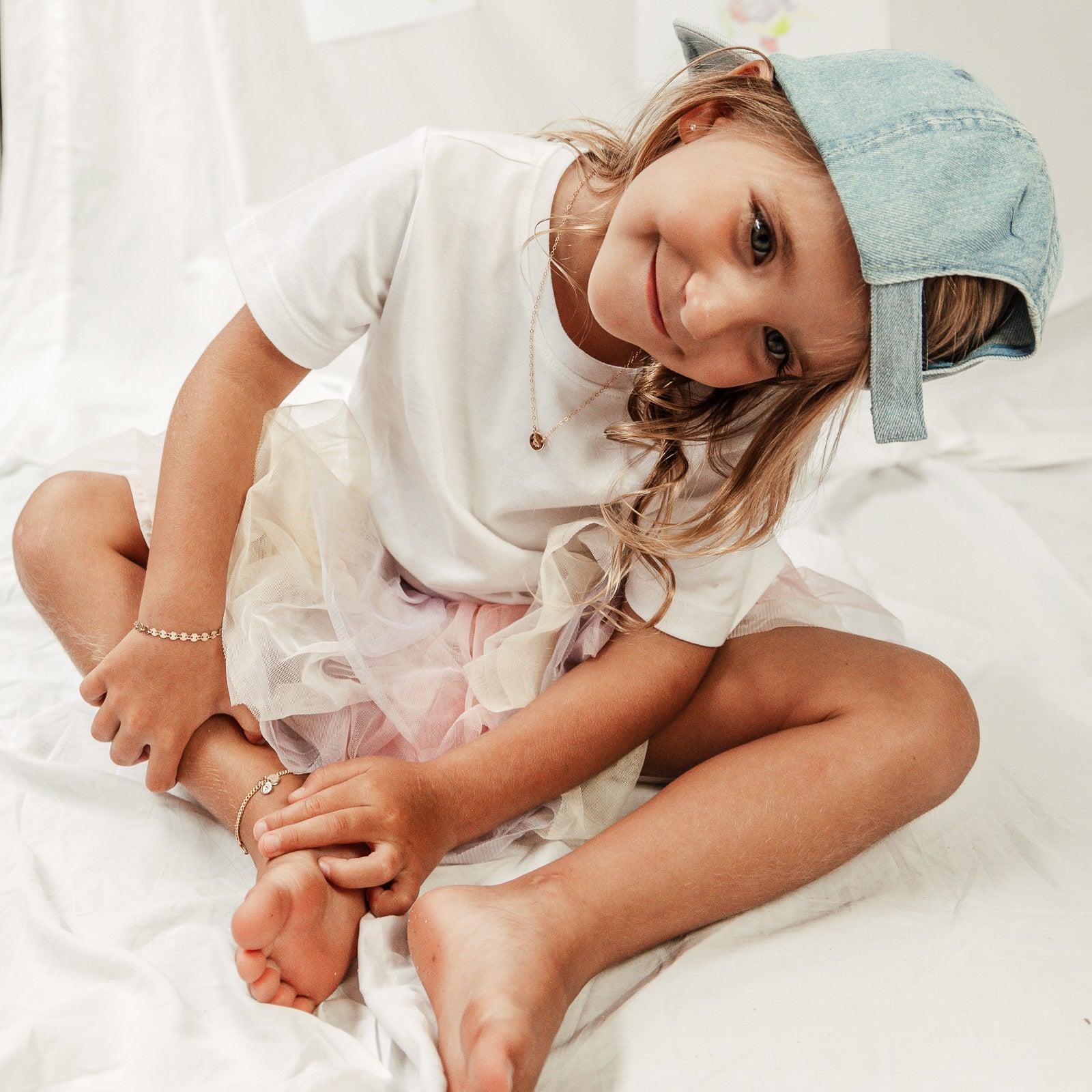 Personalised jewellery - KBN Jewellery - handmade jewellery – Personalised Jewellery gifts – Australian Made – initial and symbol bracelet – affordable jewellery for kids – children’s first anklet – initial anklet 