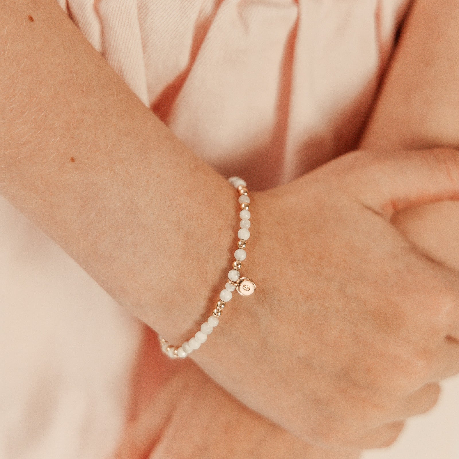 Personalised jewellery - KBN Jewellery - handmade jewellery – Personalised Jewellery gifts – Dainty jewellery – Australia made jewellery – beaded bracelet – pearl bracelet – hand made bracelet – howlite bracelet – initial bracelet – handmade crystal bracelet 