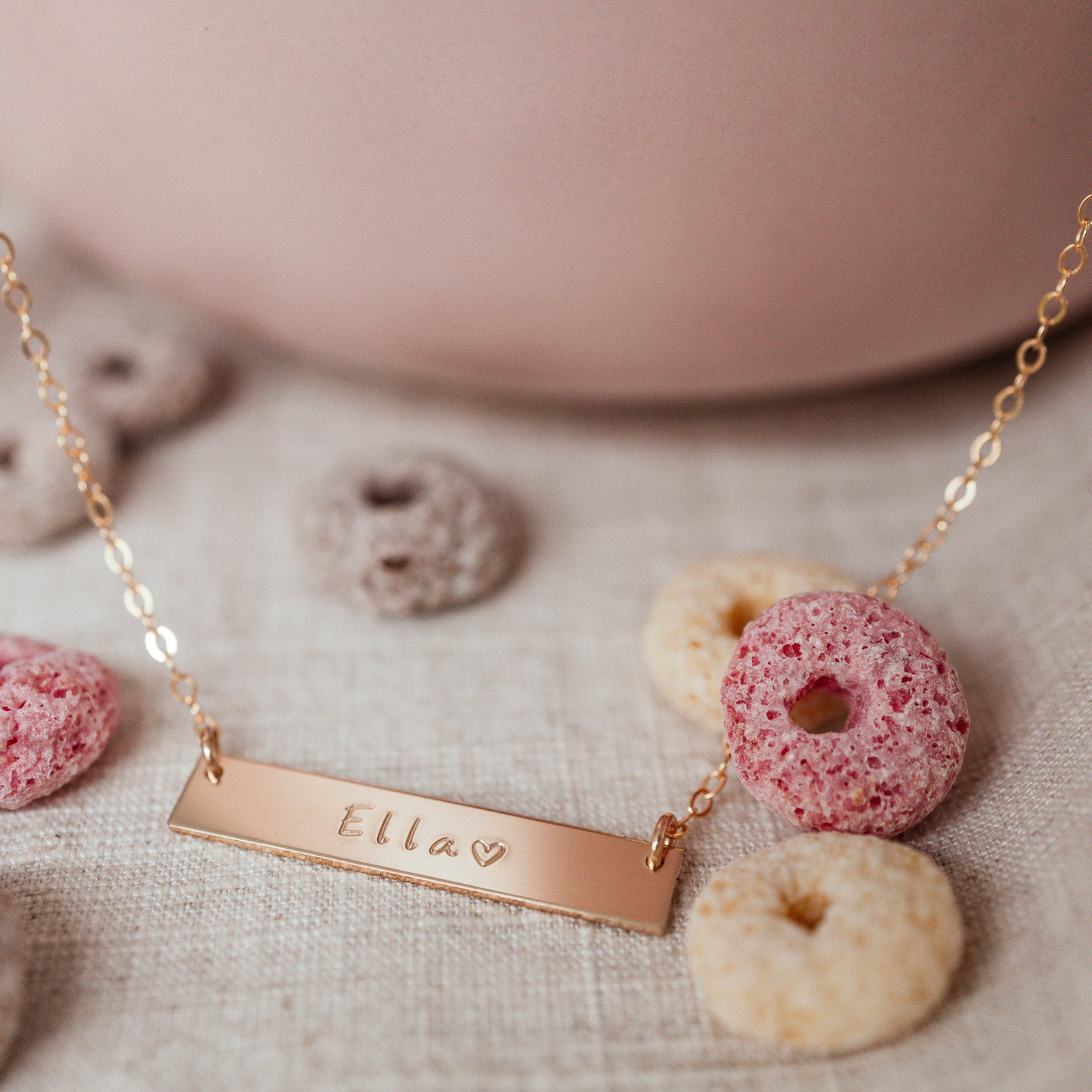 Personalised jewellery - KBN Jewellery - handmade jewellery – Personalised Jewellery gifts – Dainty jewellery- bar necklace – dainty bar necklace – personalised necklace – children’s first necklace – children’s name necklace – kids first necklace – girls first necklace – affordable children’s jewellery 