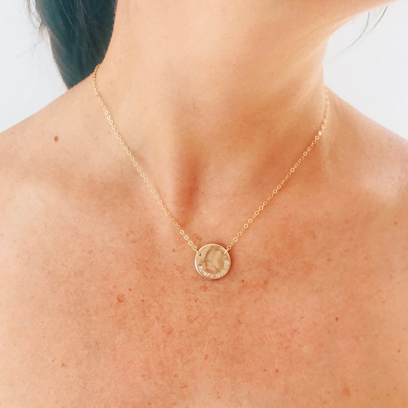 Milan • Large Pendant Double Hole Necklace