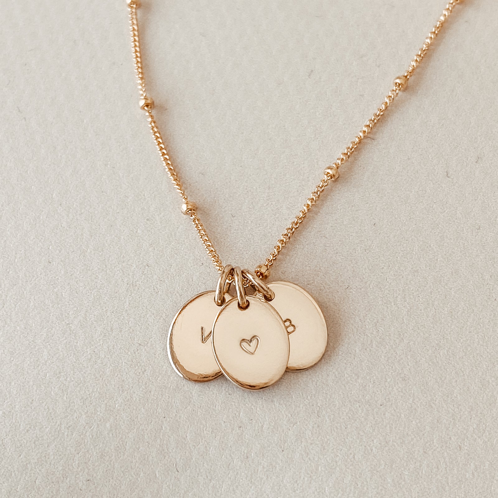 Personalised jewellery - KBN Jewellery - handmade jewellery – Personalised Jewellery gifts – Dainty jewellery- Dainty necklace - initial necklace – symbol necklace – bead chain – tiny pendant – children initial 