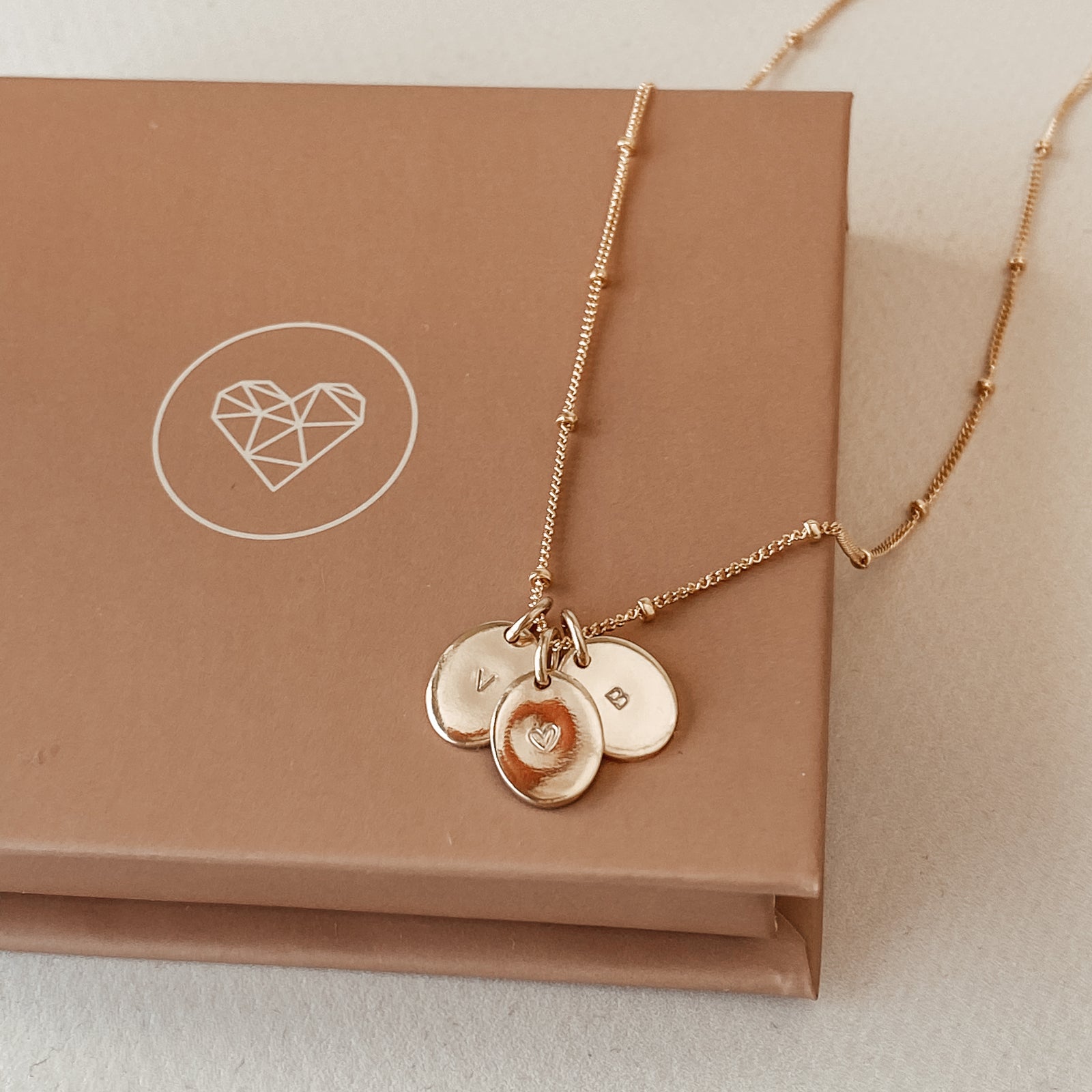 Personalised jewellery - KBN Jewellery - handmade jewellery – Personalised Jewellery gifts – Dainty jewellery- Dainty necklace - initial necklace – symbol necklace – bead chain – tiny pendant – children initial 