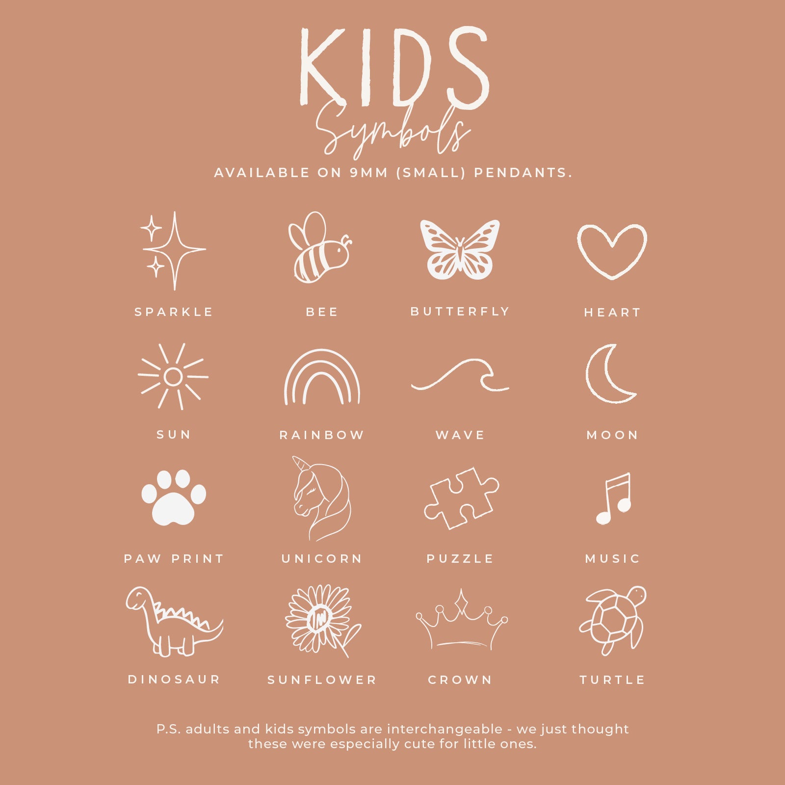 Personalised jewellery - KBN Jewellery - handmade jewellery – small symbols – flower bracelet – wing bracelet  – heart bracelet – sun bracelet – rainbow bracelet – star bracelet – paw print bracelet – dog bracelet – butterfly bracelet – wave bracelet – shell bracelet 