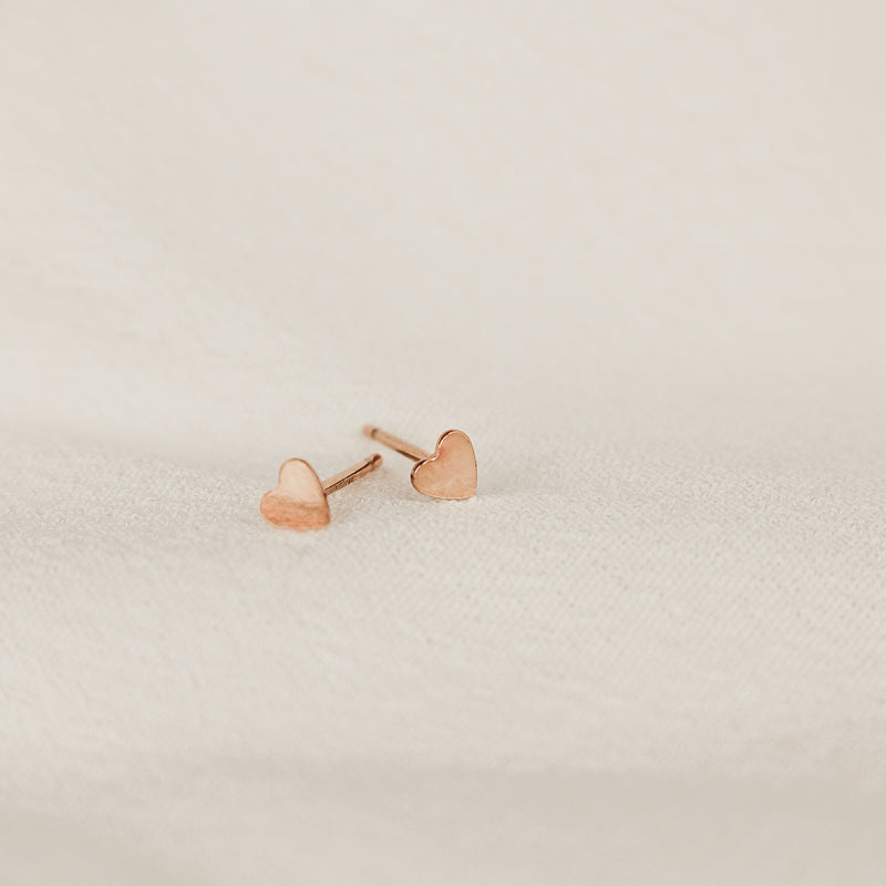 Forever Ever • Tiny Heart Stud Earrings