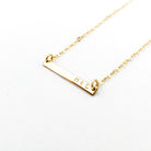 Tilly Tiny bar Initial Necklace australia