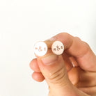 Personalised jewellery - KBN Jewellery - handmade jewellery – Personalised Jewellery gifts – personalised earrings – symbol earrings – simple studs – kid friendly earrings – personalised stud earrings - birth flower earrings - dainty jewellery