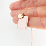 Ari • Rectangle & Tiny Pendant