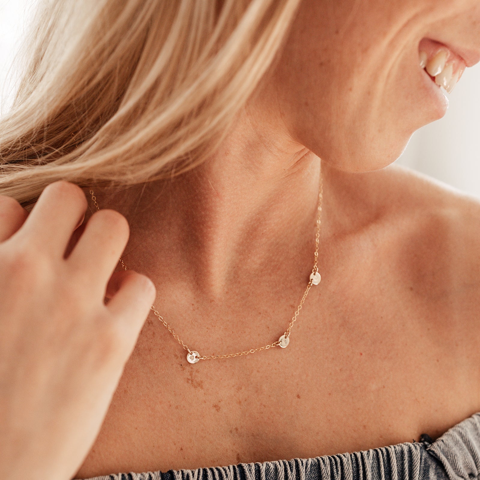 Personalised jewellery - KBN Jewellery - handmade jewellery – Personalised Jewellery gifts – personalised necklace – simple pendants – symbol necklace – initial necklace – dainty jewellery – asymmetrical necklace – tiny pendant necklace 