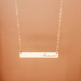 Mia • Long Bar Necklace