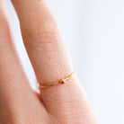 july birthstone ring ruby stone strength peace symbol sterling silver goldfill