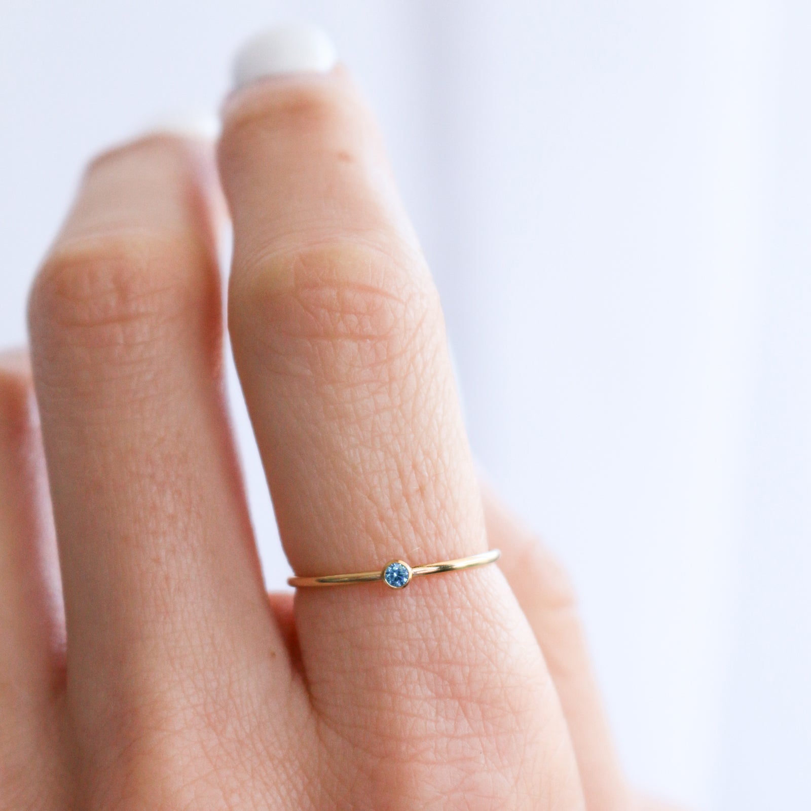 Personalised jewellery – handmade jewellery – KBN jewellery – dainty ring – birth month ring – birthstone ring – affordable ring – wisdom  ring – September stone rings – birthstone ring – stacking ring 