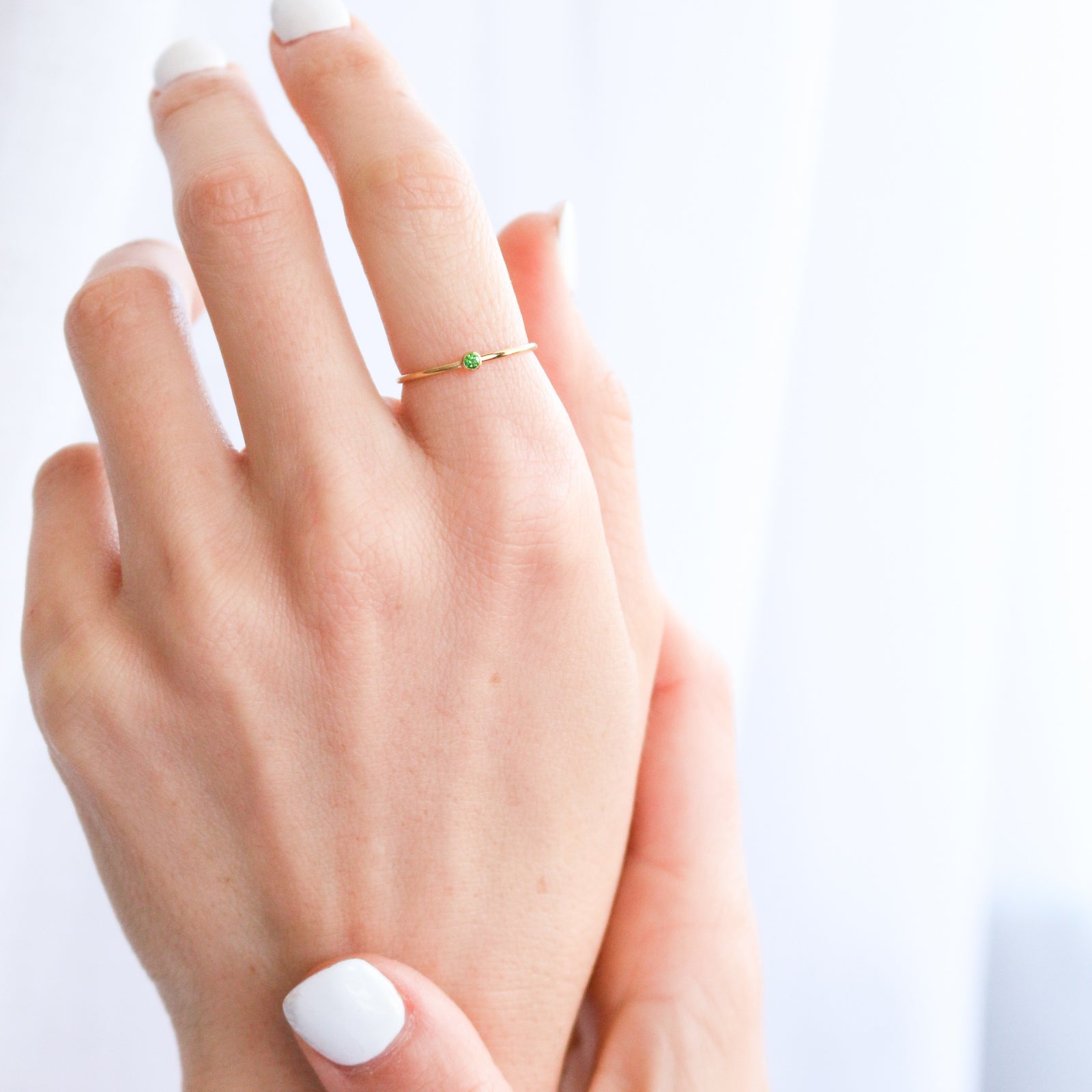 Personalised jewellery – handmade jewellery – KBN jewellery – dainty ring – birth month ring – birthstone ring – affordable ring – may  birthstone ring– ring – personalised ring 