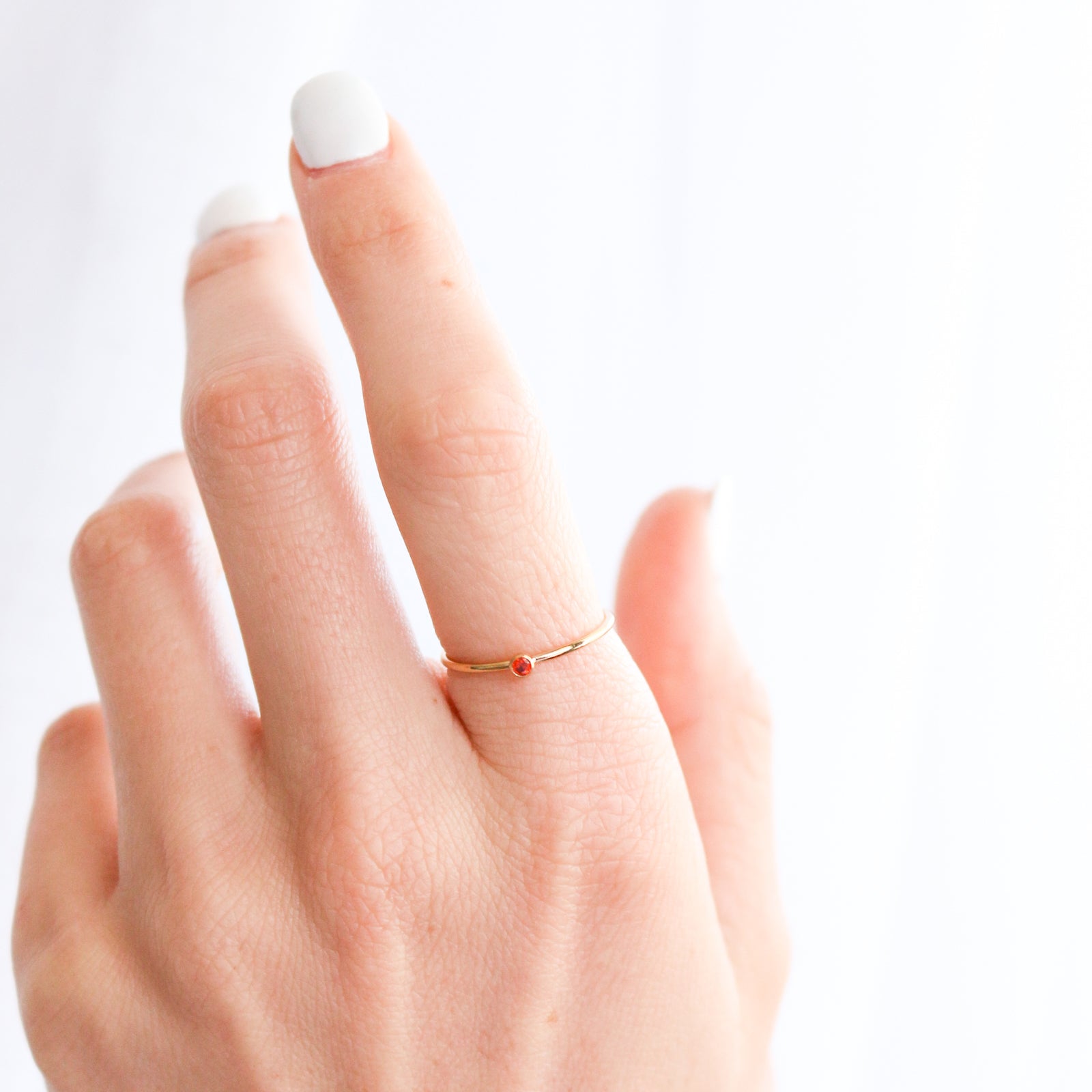 Personalised jewellery – handmade jewellery – KBN jewellery – dainty ring – birth month ring – birthstone ring – affordable ring – trust  ring – January  stone rings – birthstone ring – stacking ring – red stone ring 