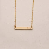 Tilly • Tiny Initial Bar Necklace