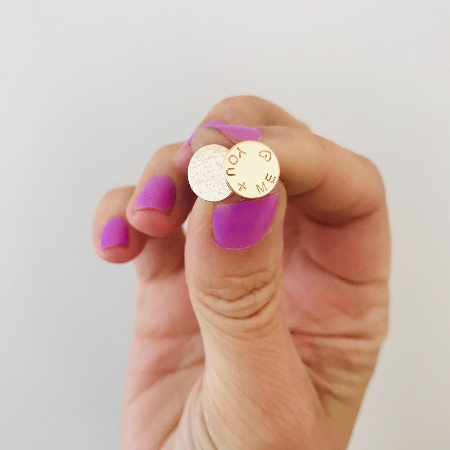 Personalised jewellery - KBN Jewellery - handmade jewellery – Personalised Jewellery gifts – personalised earrings – symbol earrings – simple studs – kid friendly earrings – personalised stud earrings - birth flower earrings - dainty jewellery